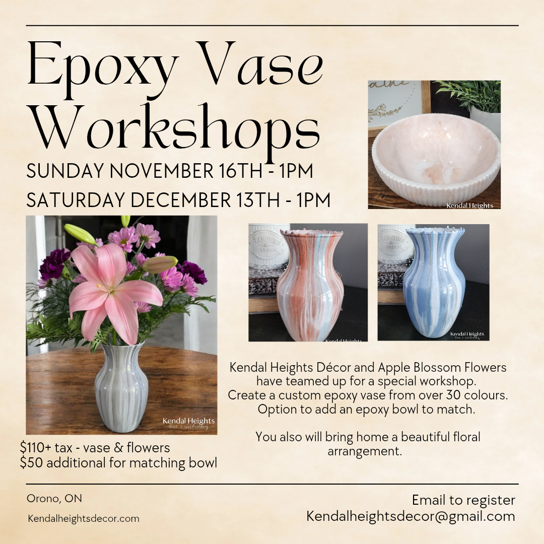 Epoxy Vase Workshop - Deposit only