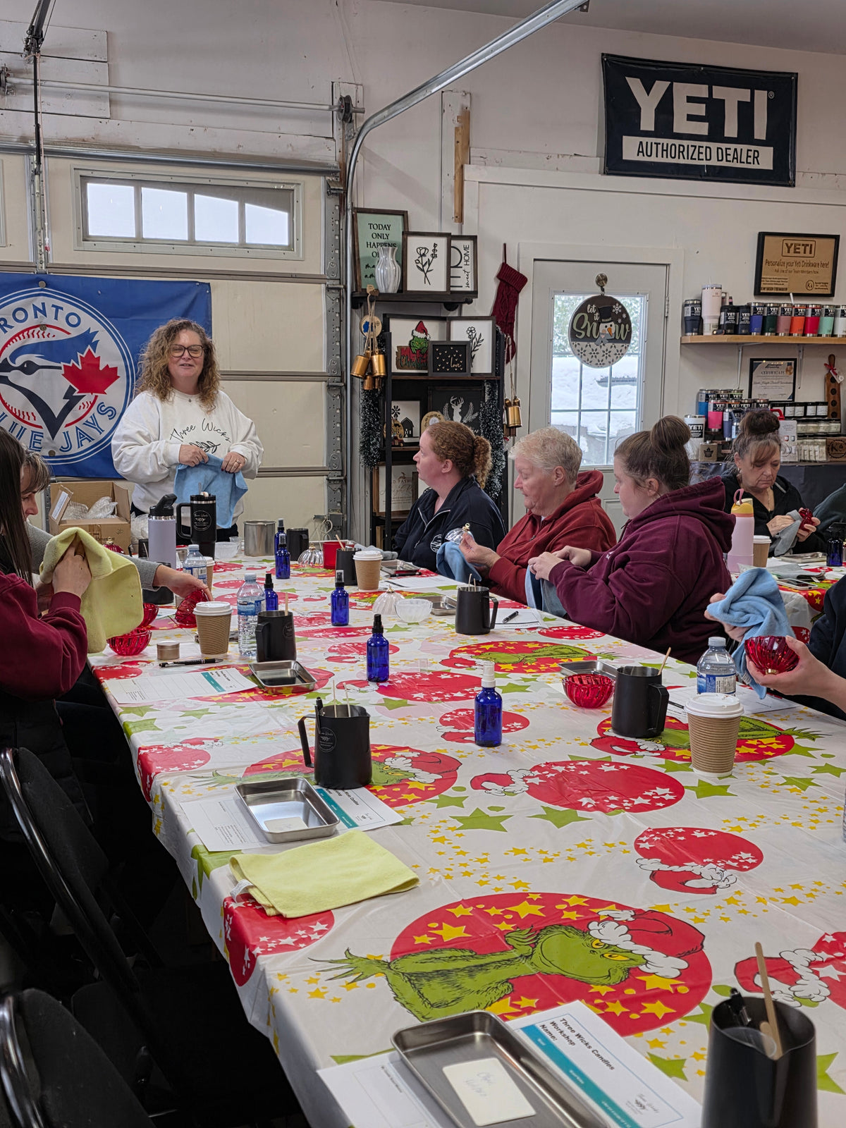 Dual Candle & Paint Workshop - Three Wick Candles