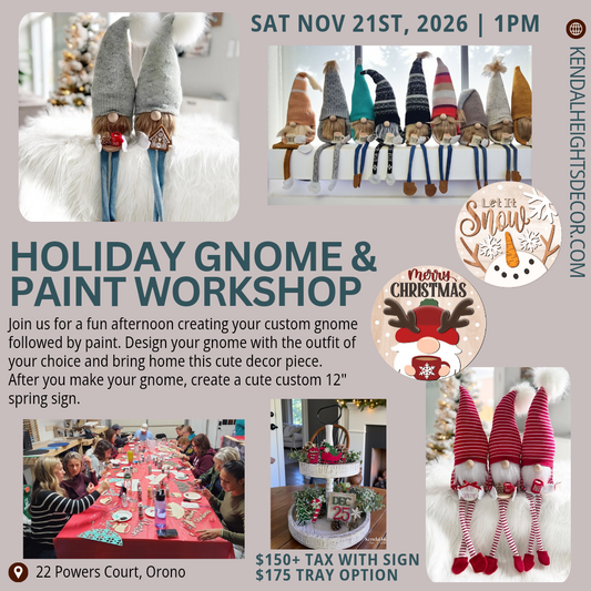 Christmas Gnome & Paint - Deposit Only