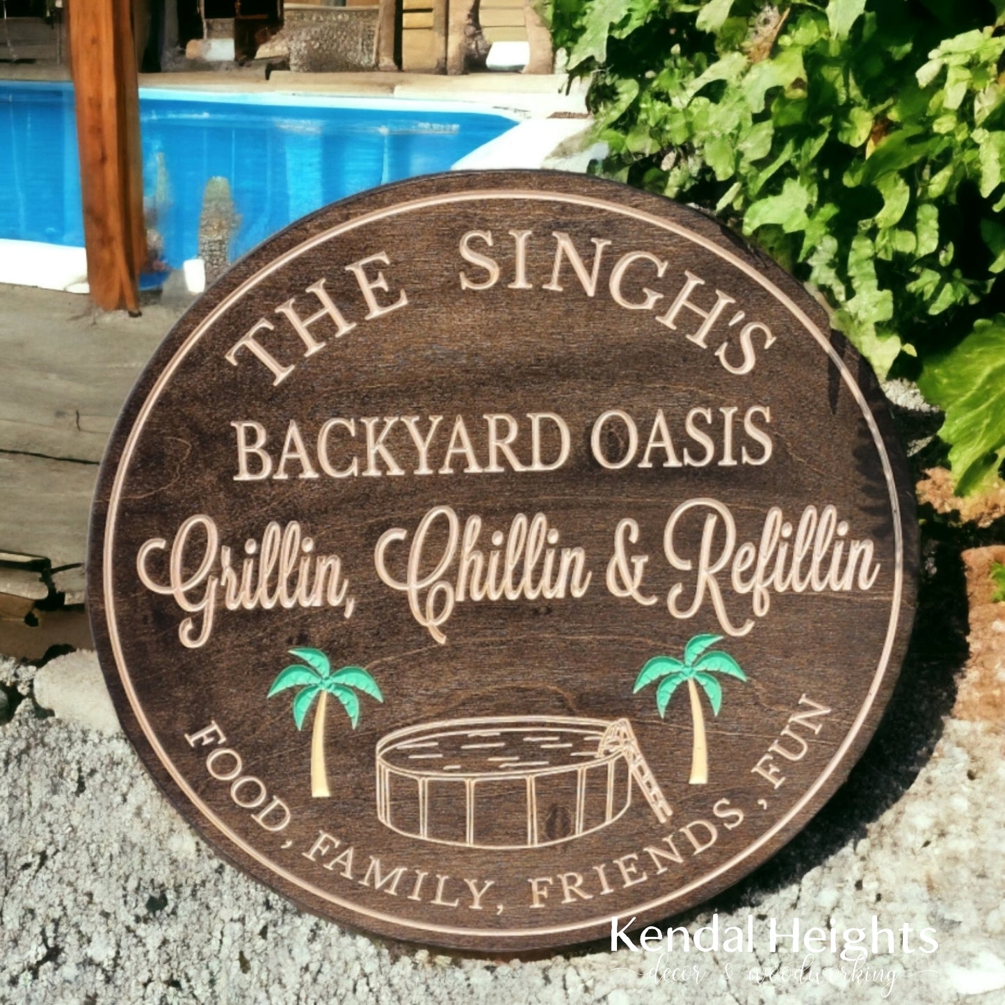 Engraved Backyard Signs