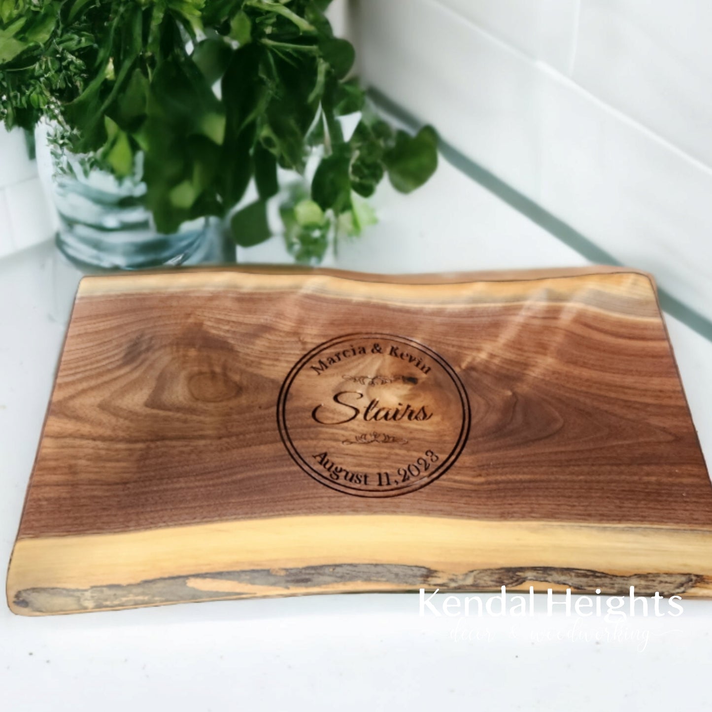 Black Walnut Live Edge Charcuterie Board (with or without Epoxy)
