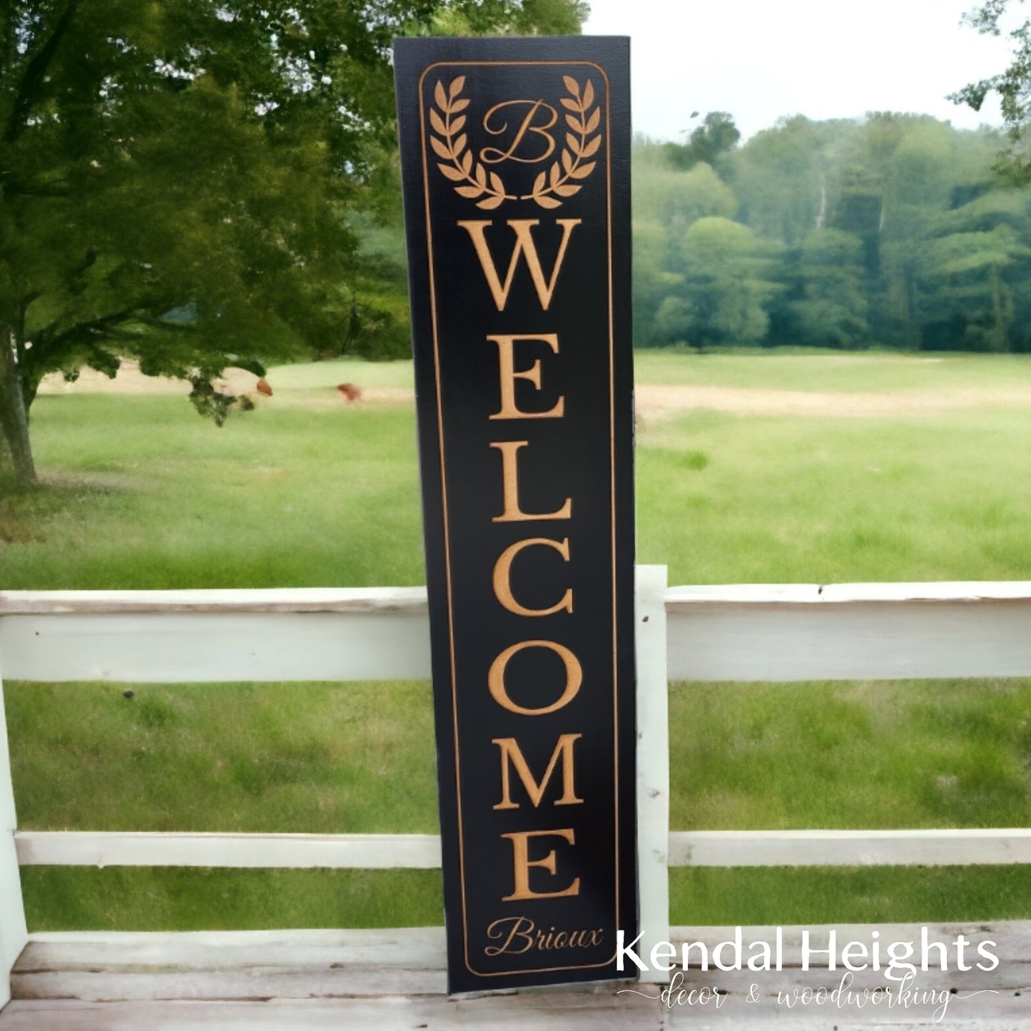Custom Engraved Welcome Signs - Family name