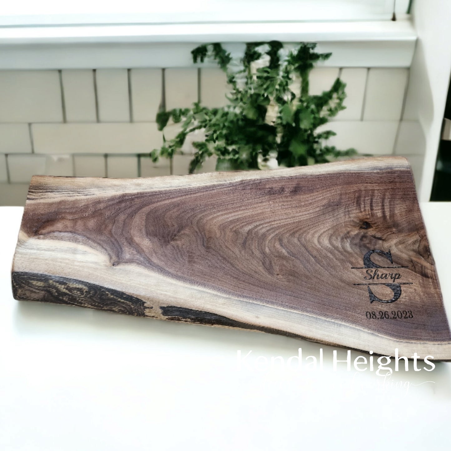 Black Walnut Live Edge Charcuterie Board (with or without Epoxy)