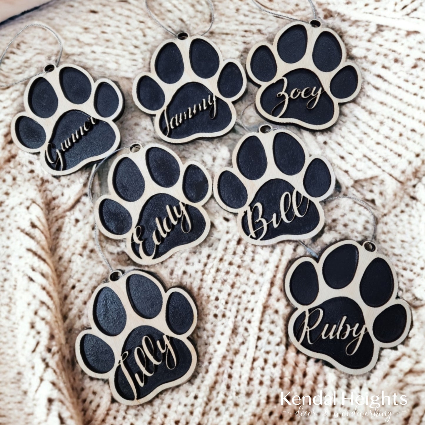 Paw Print Ornament