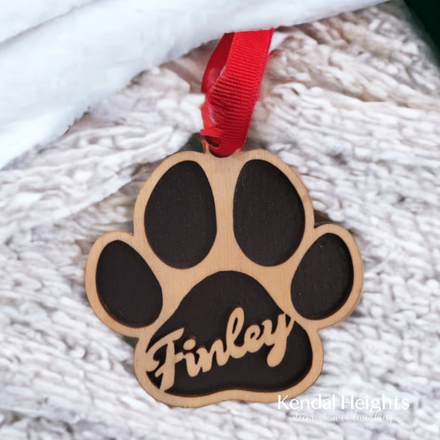 Paw Print Ornament