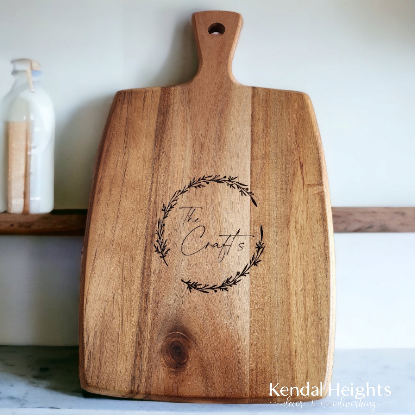 Acacia Cutting Board Paddle