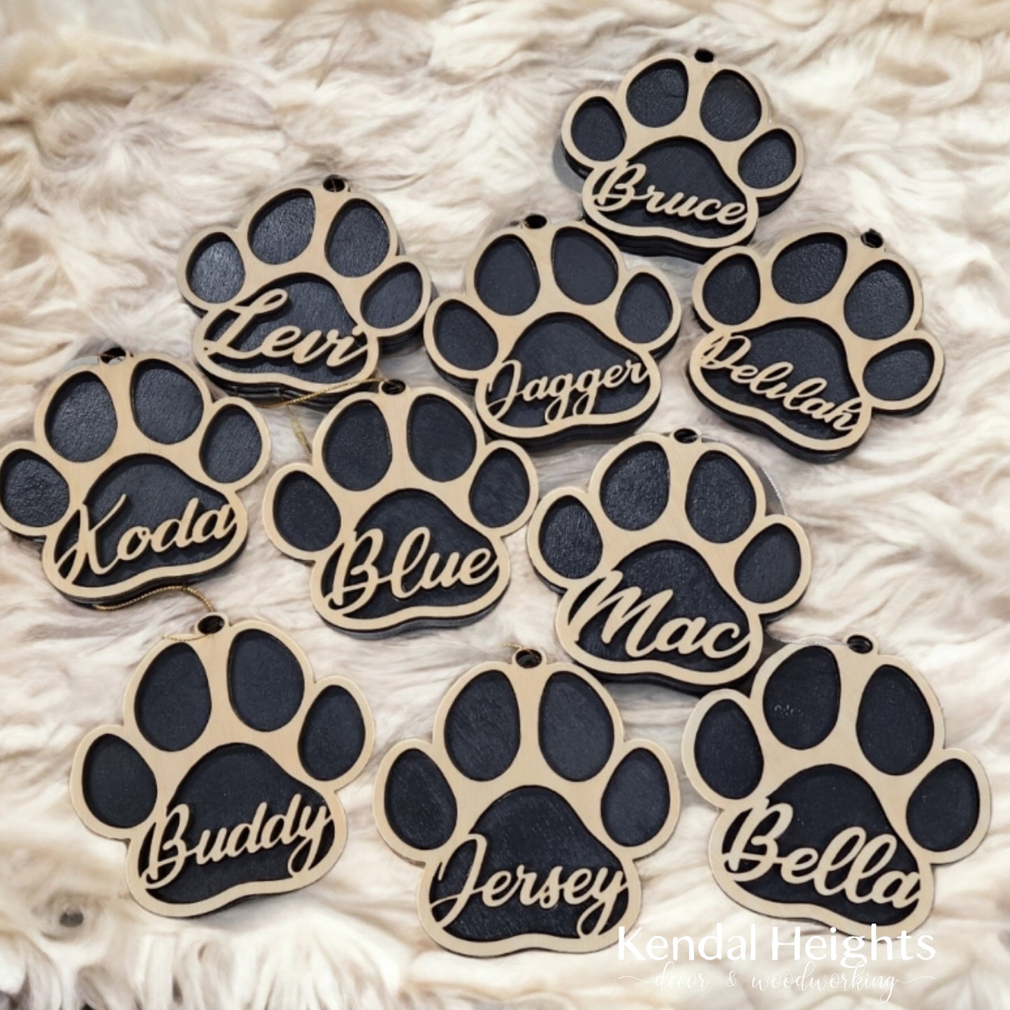 Paw Print Ornament