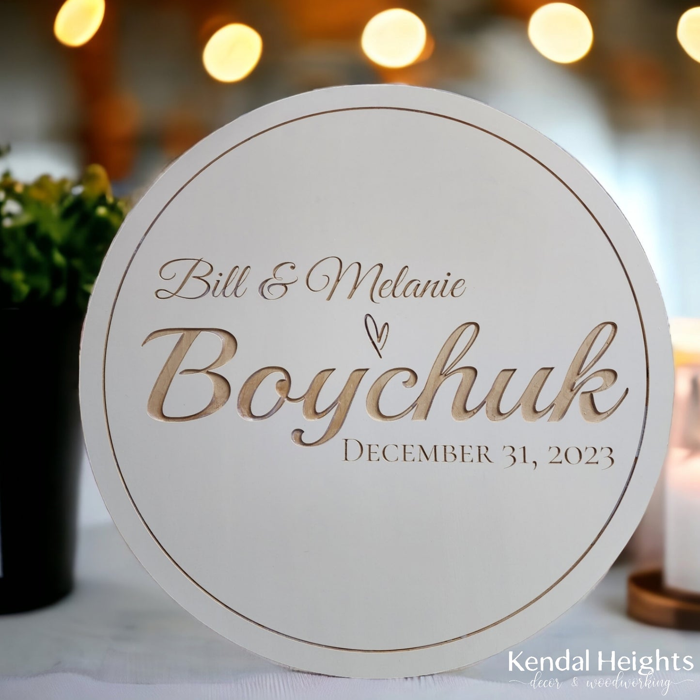 Engraved Wedding Signing Board