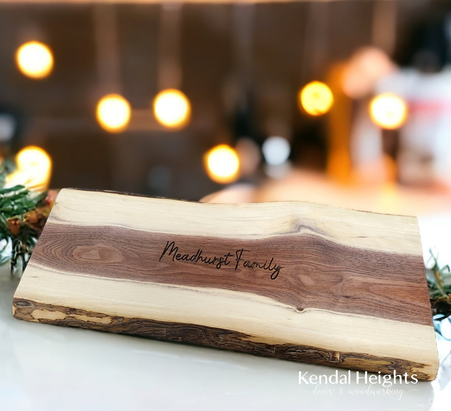 Black Walnut Live Edge Charcuterie Board (with or without Epoxy)