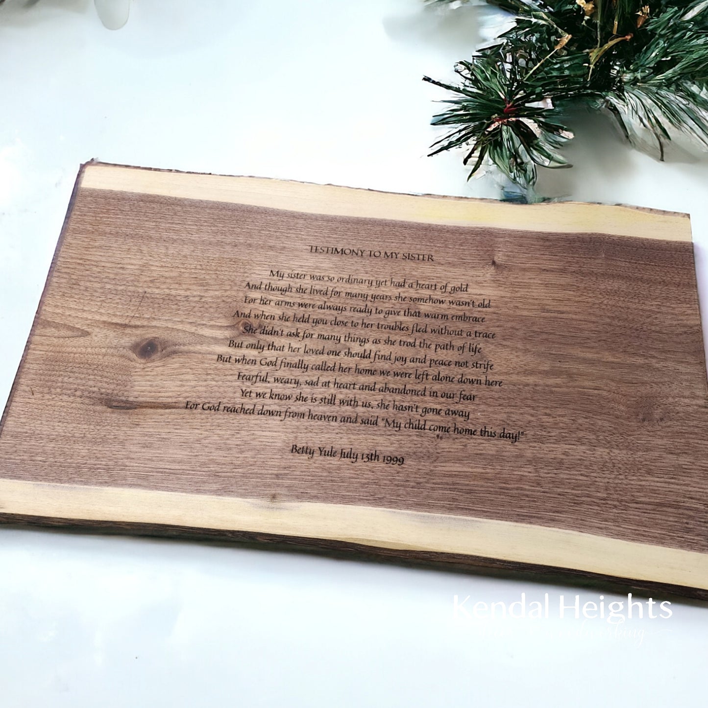 Black Walnut Live Edge Charcuterie Board (with or without Epoxy)