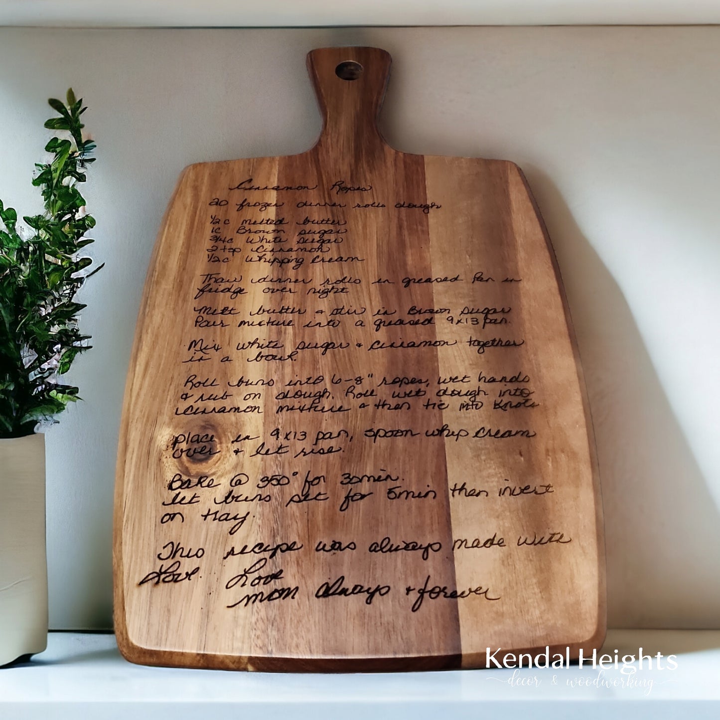 Acacia Cutting Board Paddle