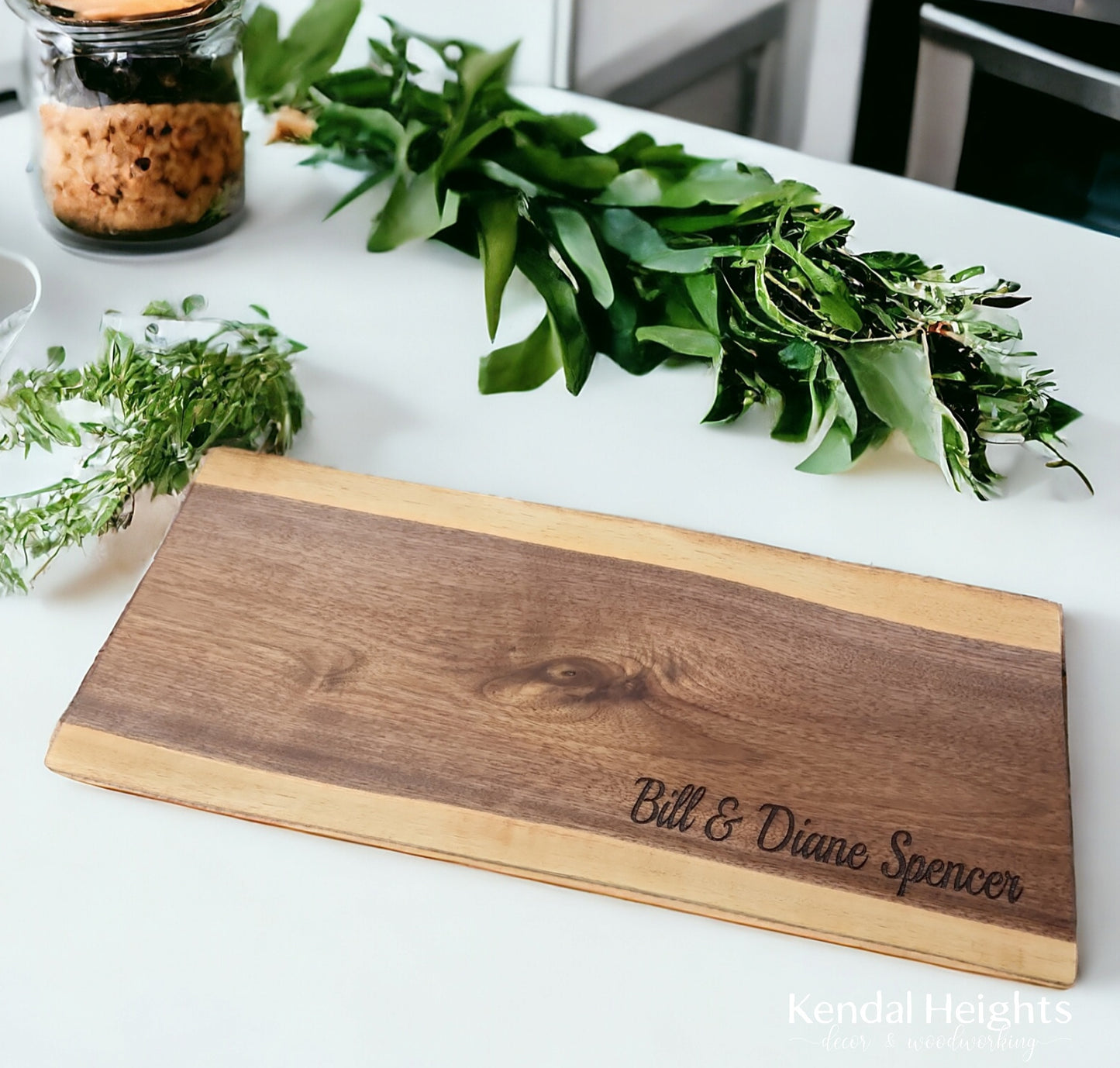 Black Walnut Live Edge Charcuterie Board (with or without Epoxy)