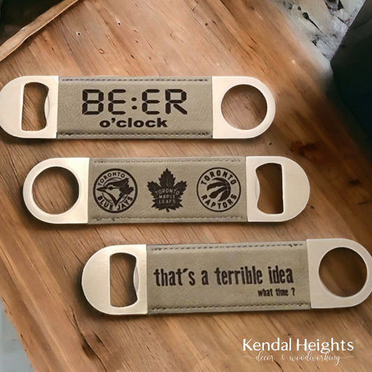 Leather Bottle Cap Opener