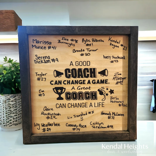 Coach Sign