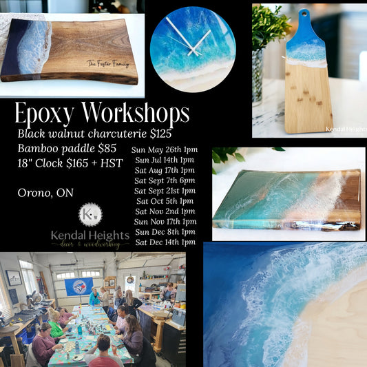 Epoxy Workshop Events - Deposit only