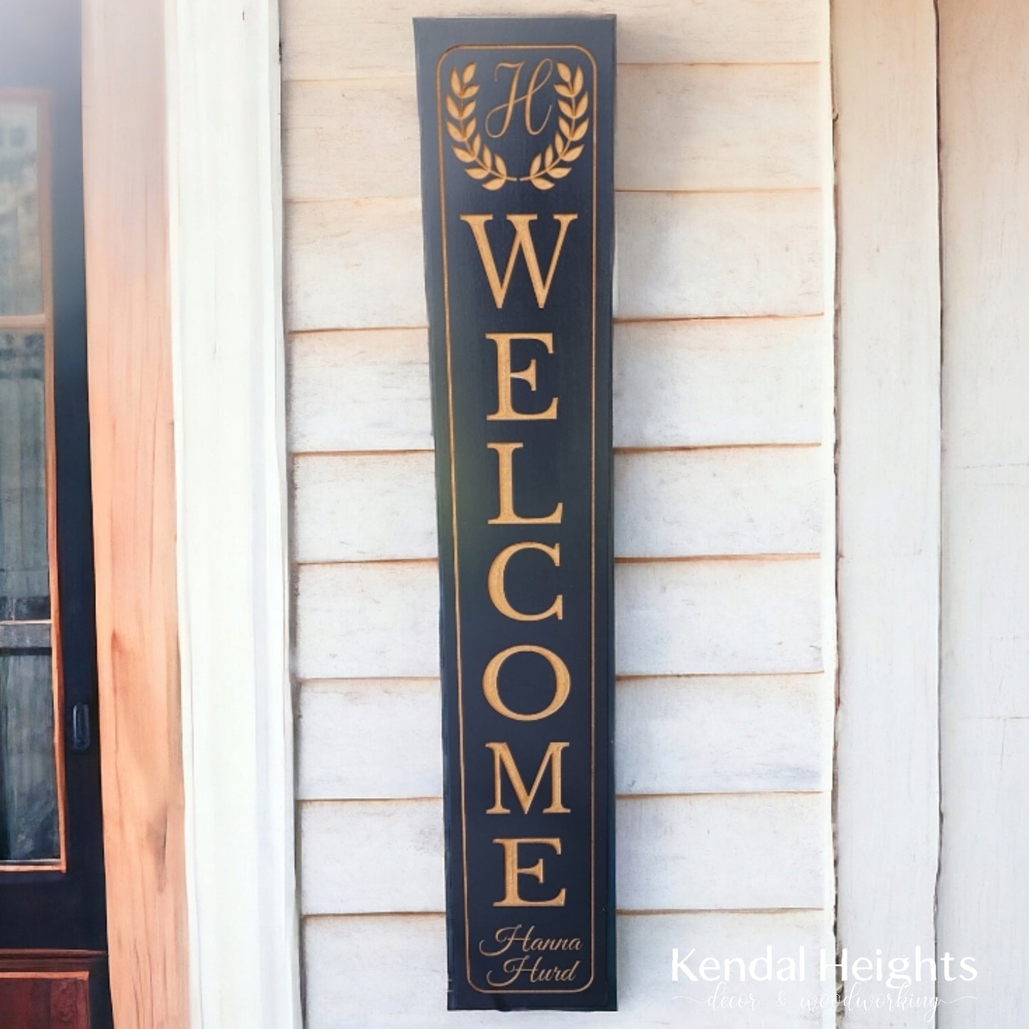 Custom Engraved Welcome Signs - Family name