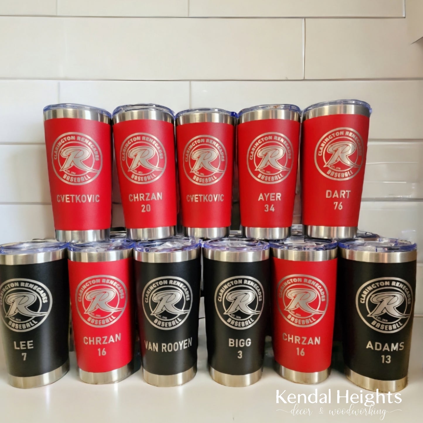 Generic Stainless Steel Etched Tumblers