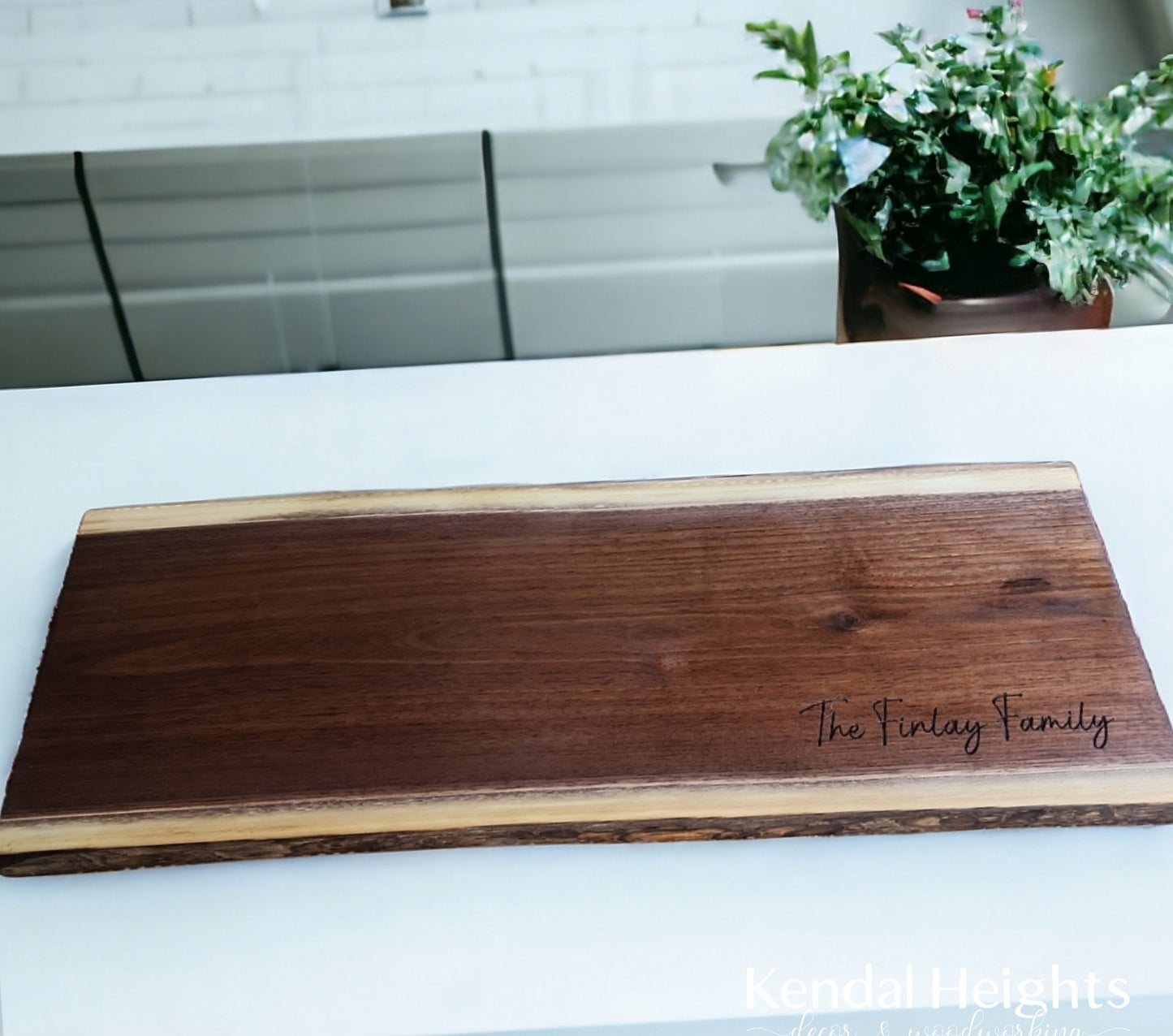 Black Walnut Live Edge Charcuterie Board (with or without Epoxy)