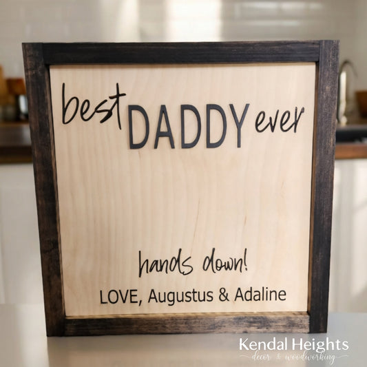 Mom or Dad Handprint Keepsake