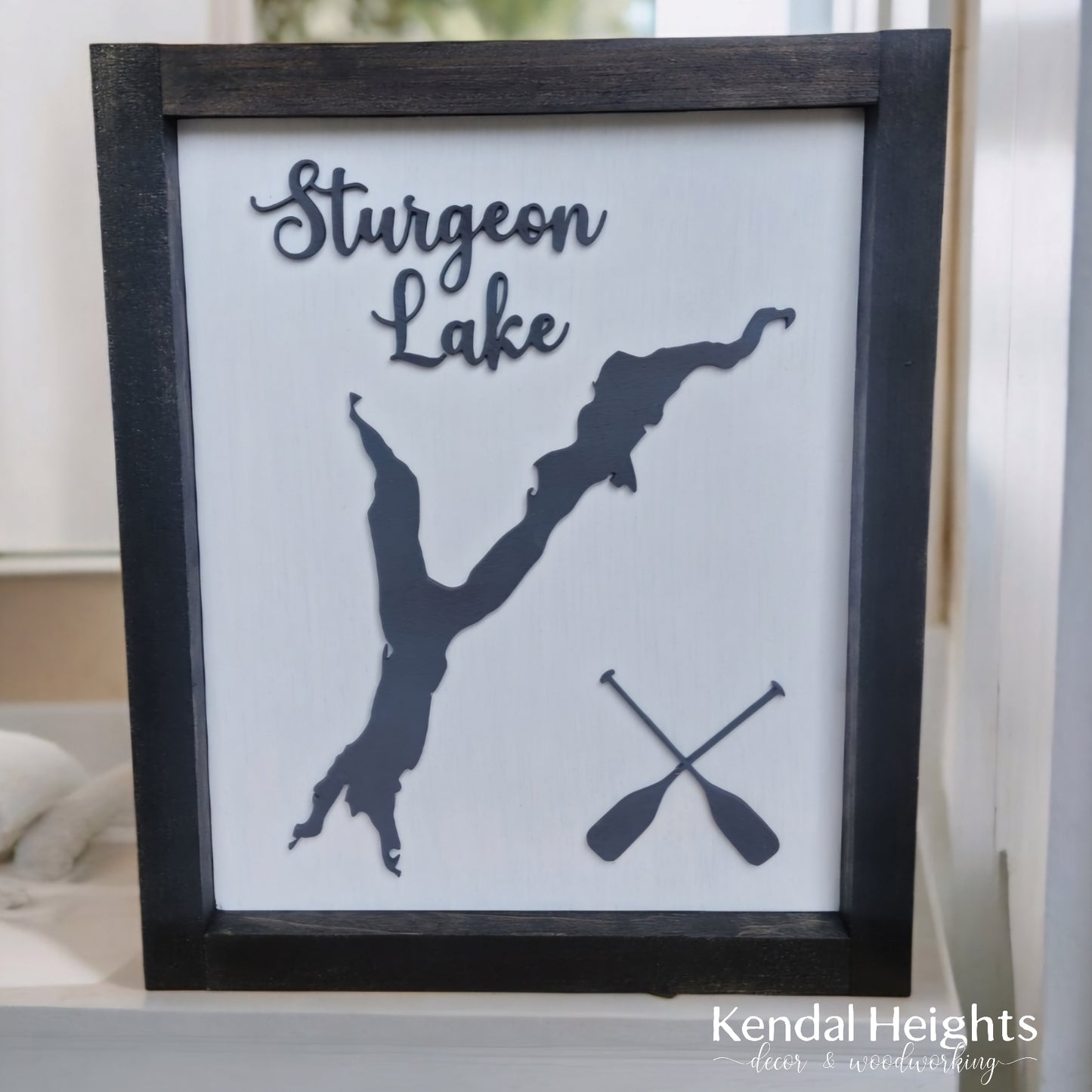 Layered Lake Sign