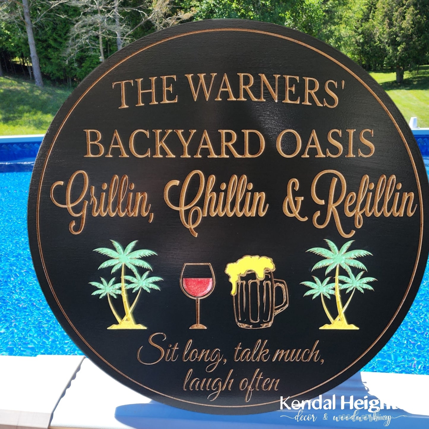 Engraved Backyard Signs