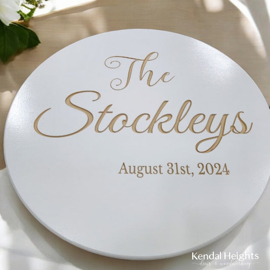 Engraved Wedding Signing Board