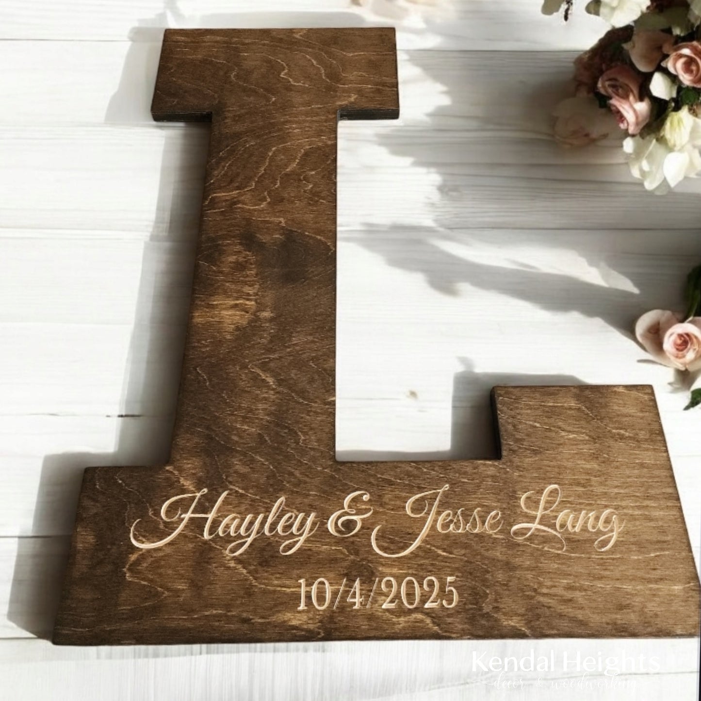 Wedding Signing Board - Monogram