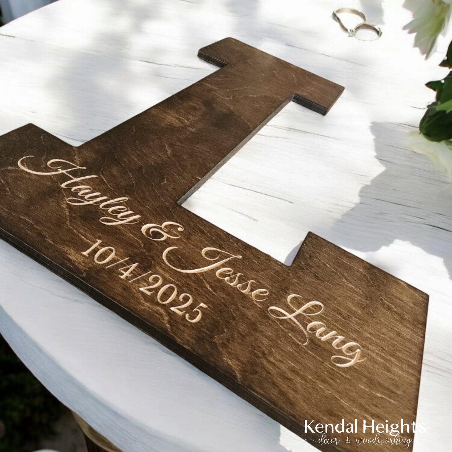 Wedding Signing Board - Monogram
