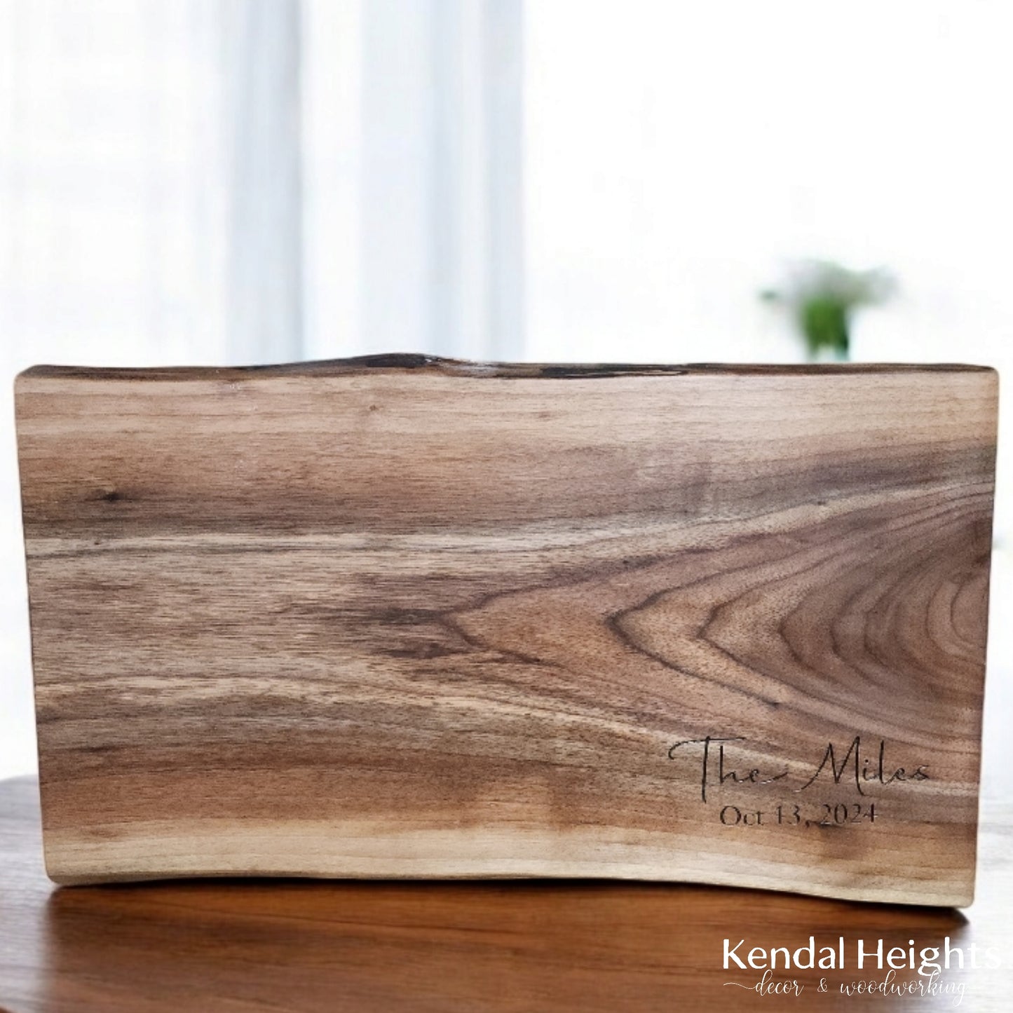 Black Walnut Live Edge Charcuterie Board (with or without Epoxy)