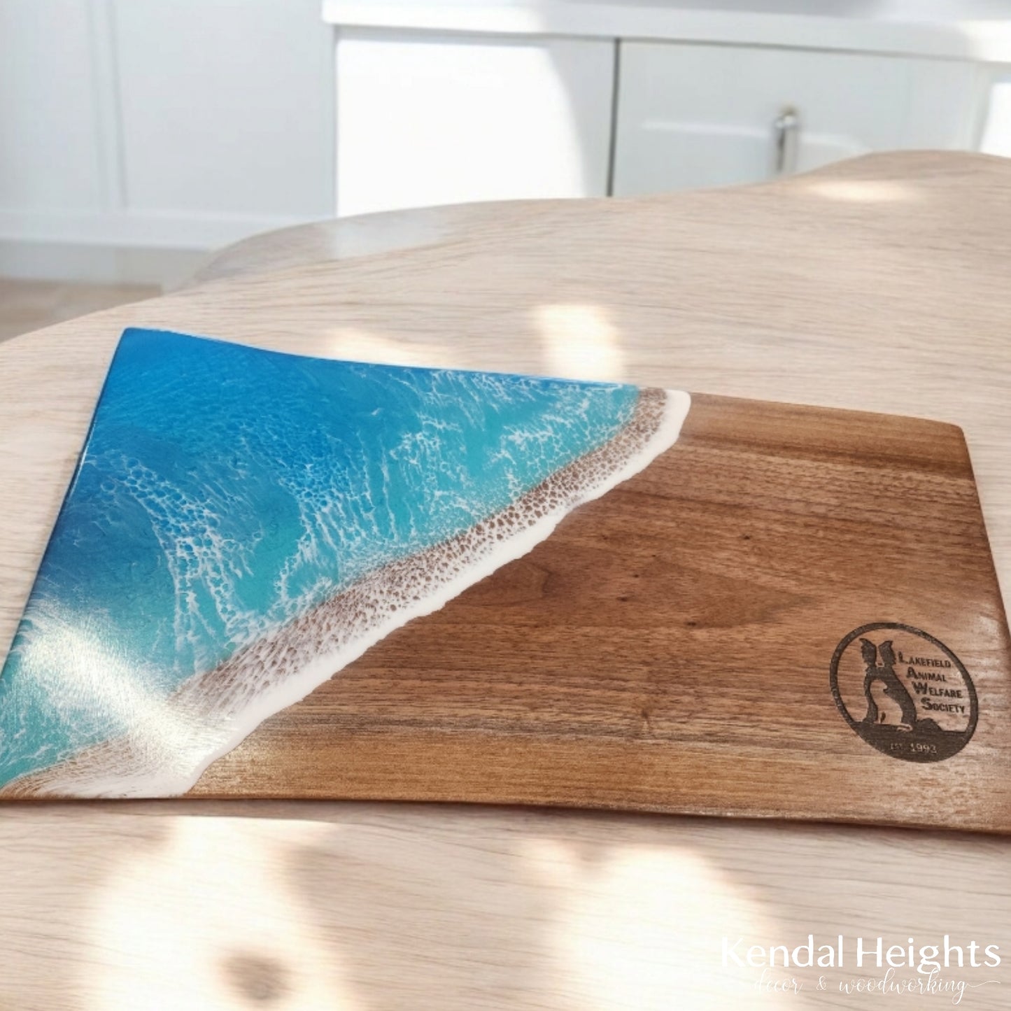 Black Walnut Live Edge Charcuterie Board (Epoxy)