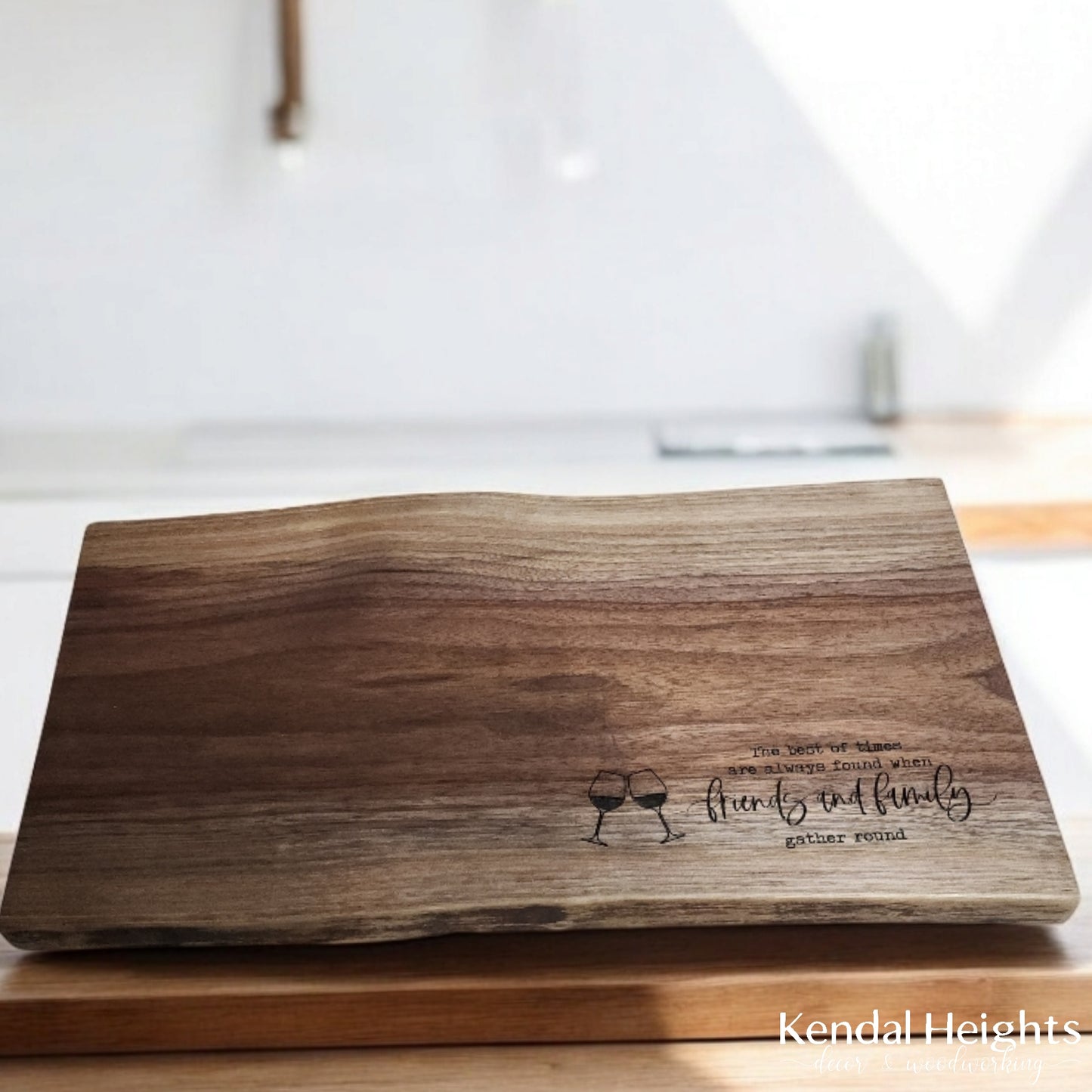 Black Walnut Live Edge Charcuterie Board (with or without Epoxy)