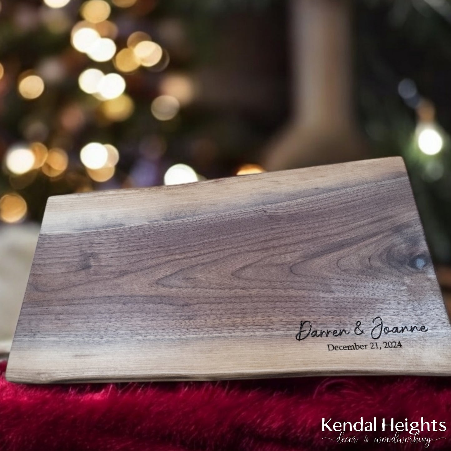 Black Walnut Live Edge Charcuterie Board (with or without Epoxy)