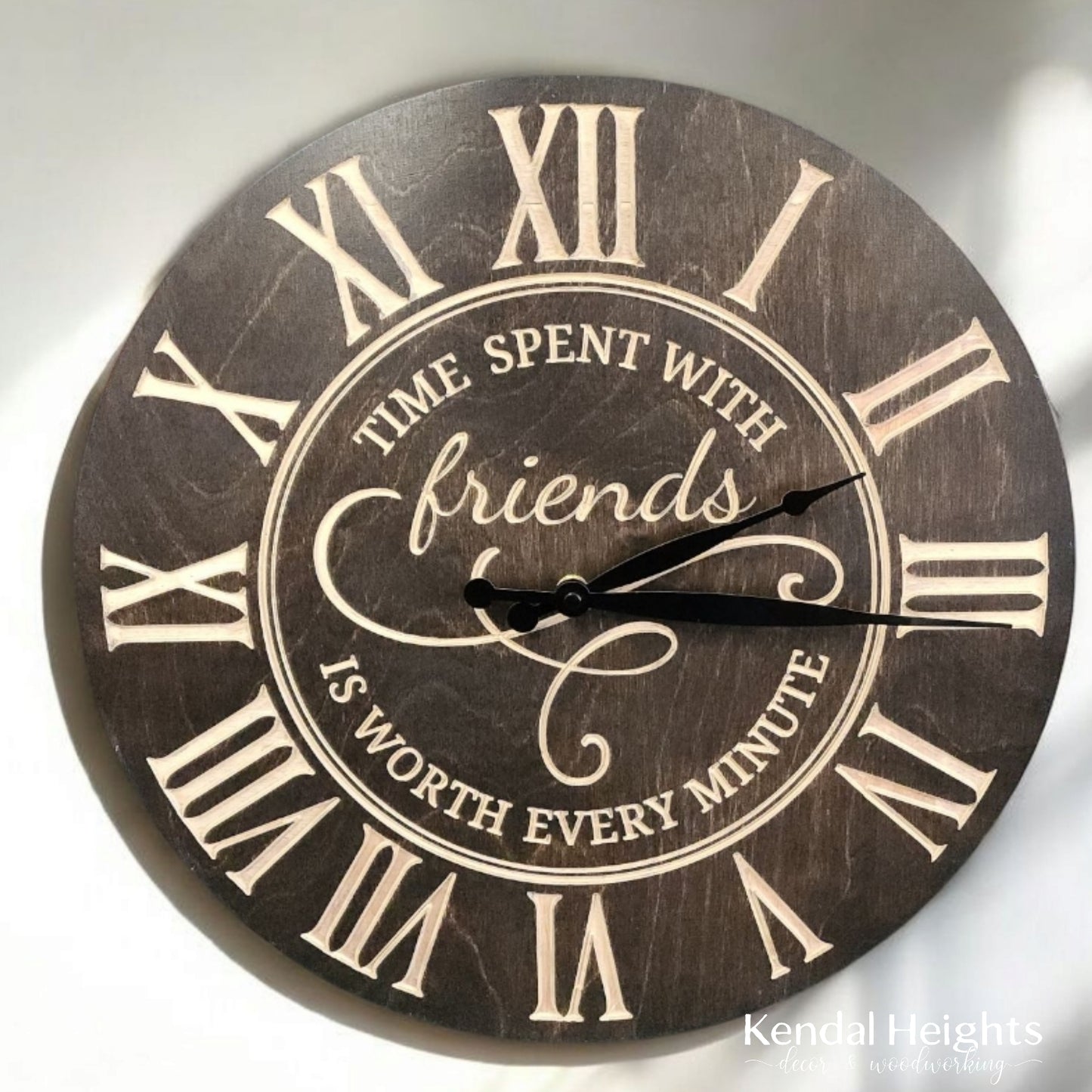 Family Engraved Clock