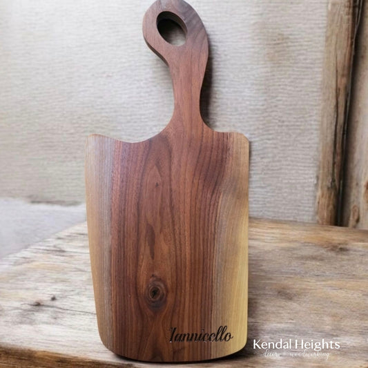 Black Walnut Charcuterie Board with Handle