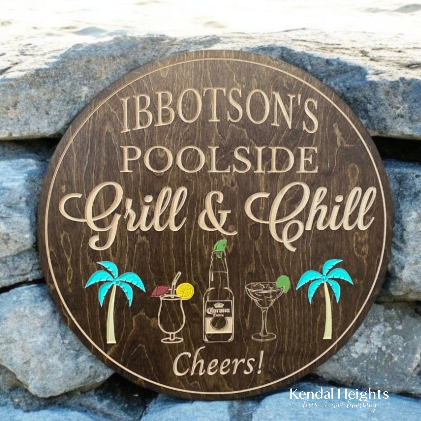 Engraved Pool Signs