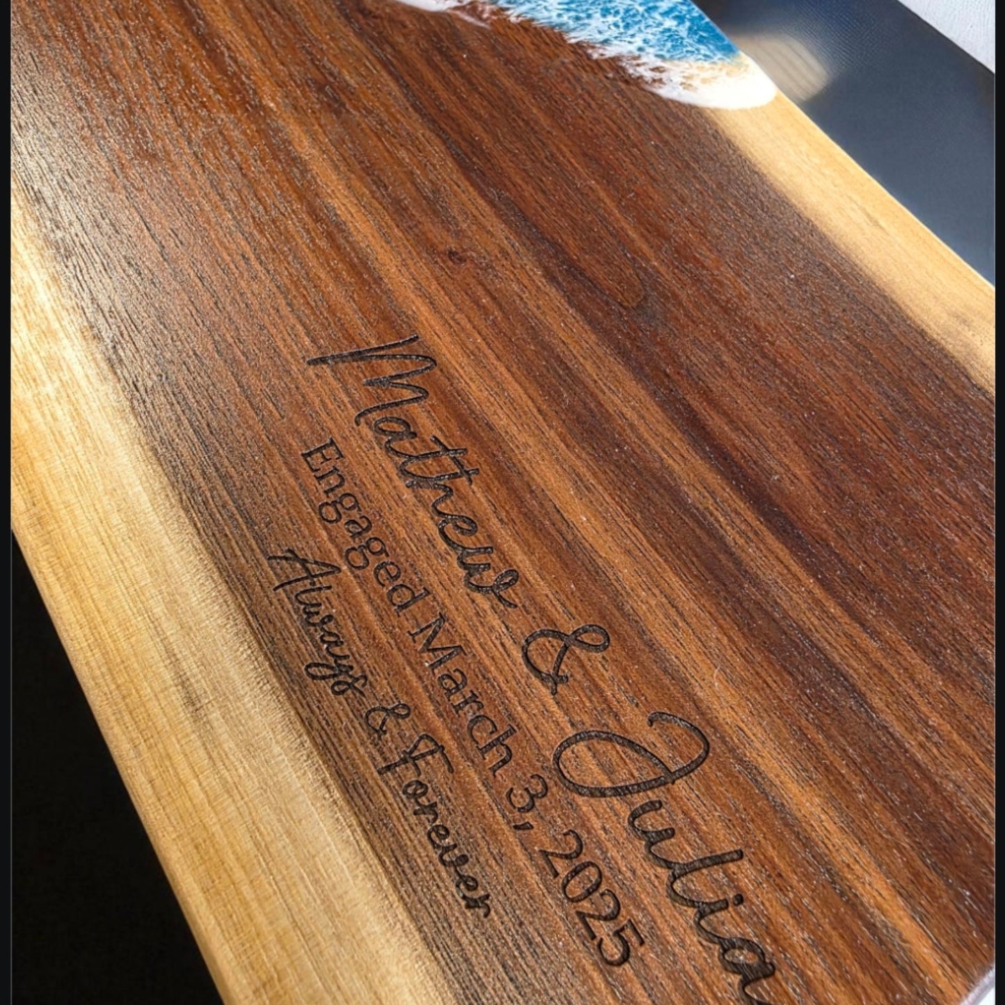 Black Walnut Live Edge Charcuterie Board (with or without Epoxy)