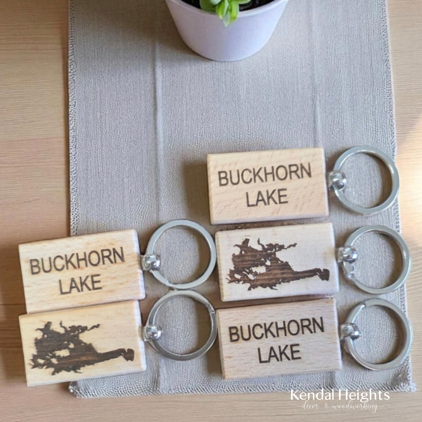 Birch Lasered Etched Keychains