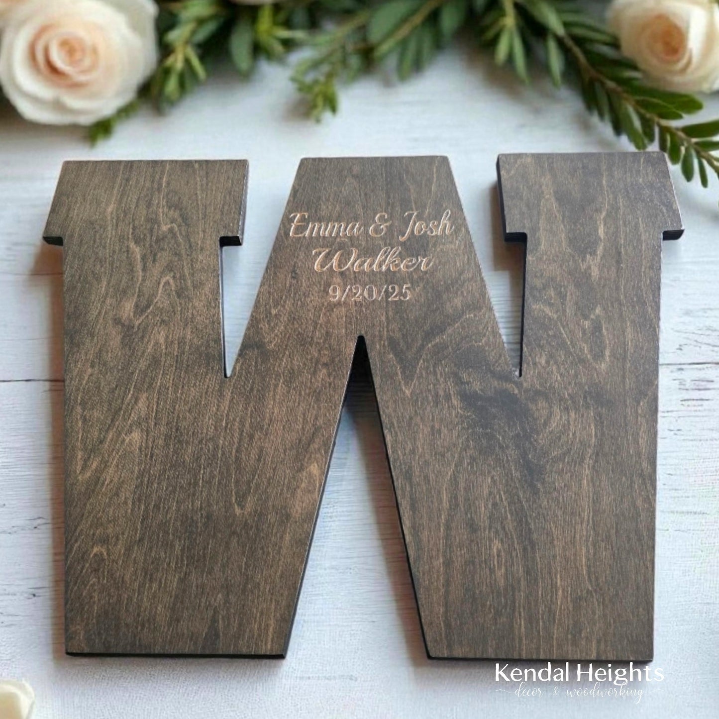 Wedding Signing Board - Monogram