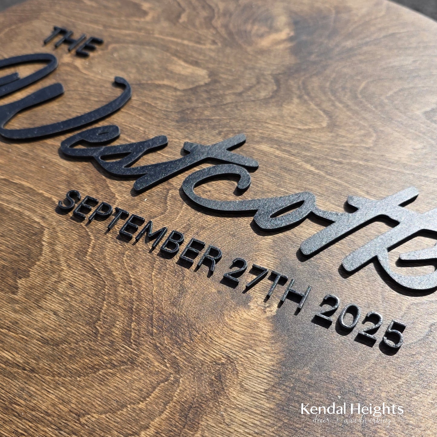 Raised Wedding Signing Board