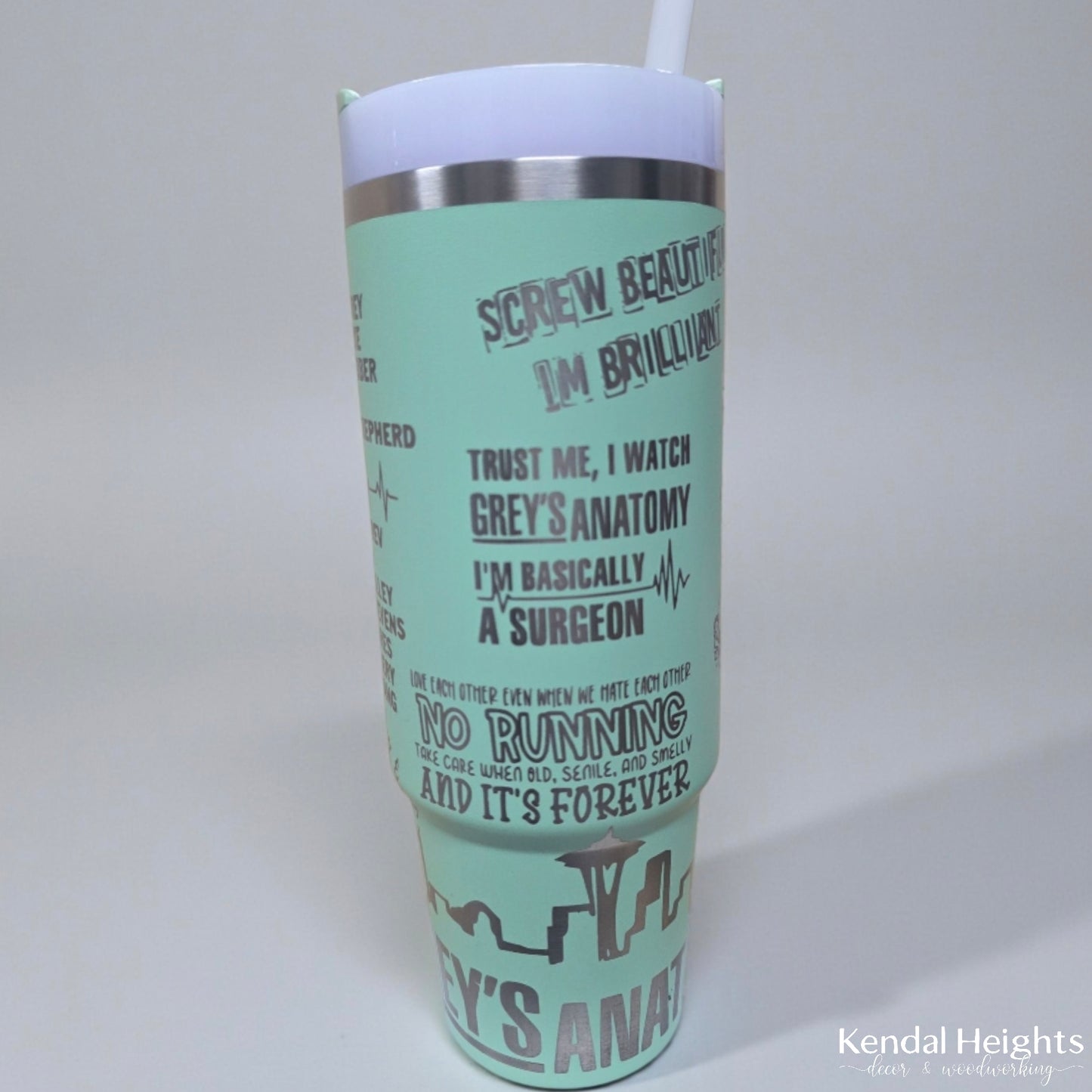 GRAYS ANATOMY Stanley Etched Wrap Designs