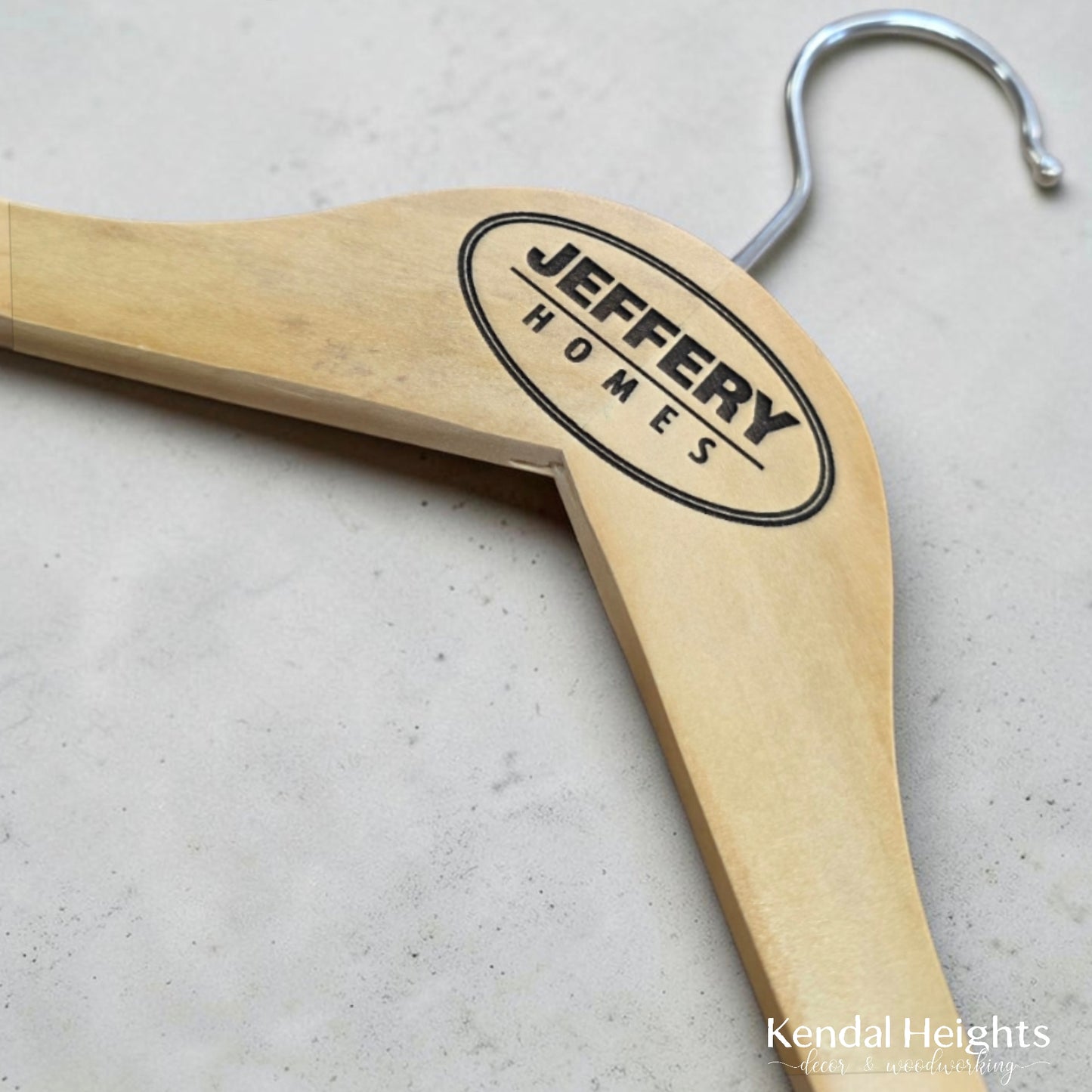Laser Etched Wood Hangers