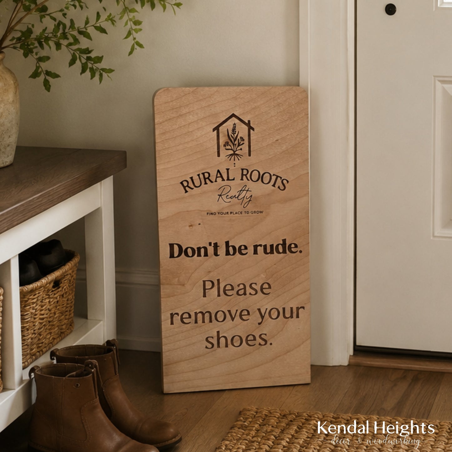 Take your shoes off