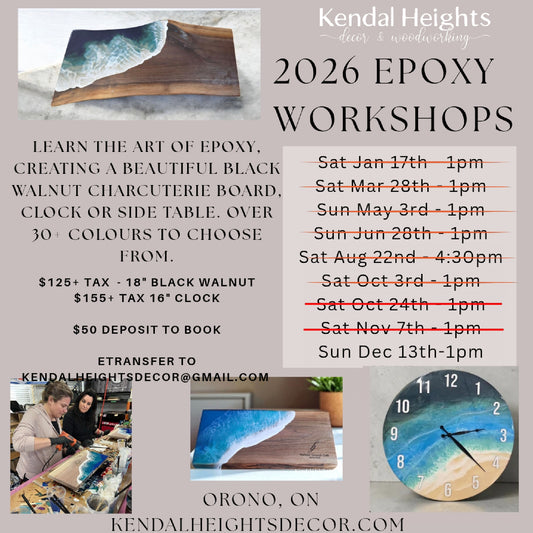 Epoxy Workshop - Deposit Only