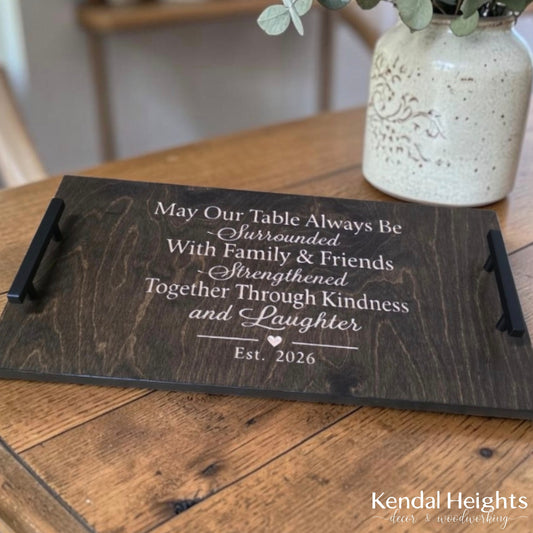 Custom Engraved Serving Tray