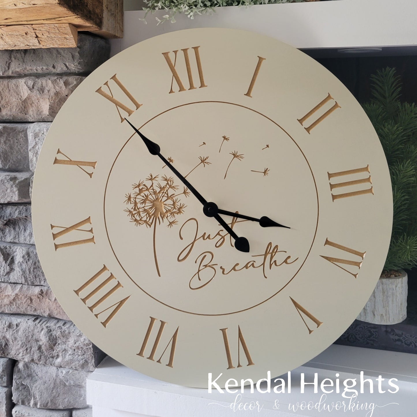 Just Breathe Clock