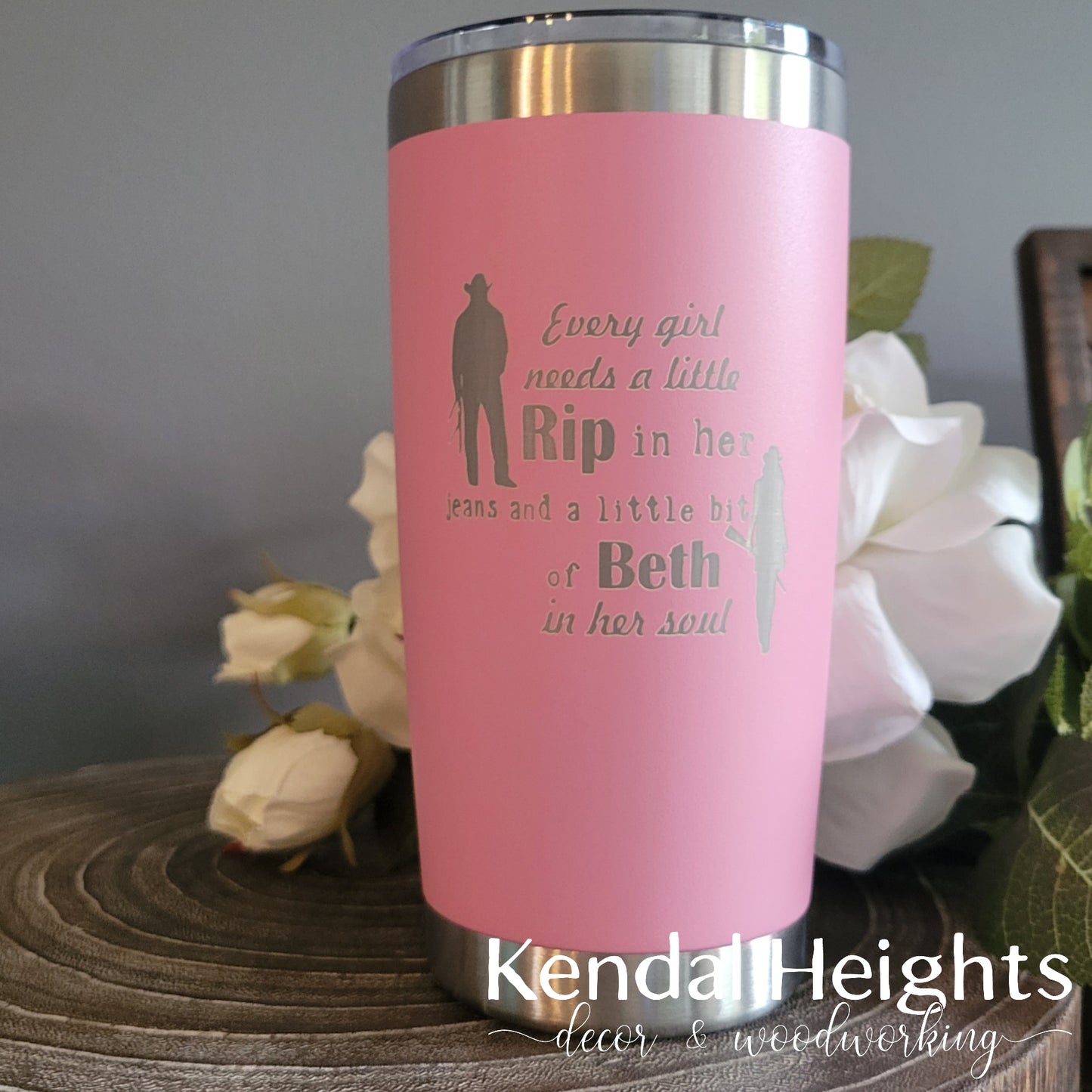 Stainless Steel Etched Tumblers