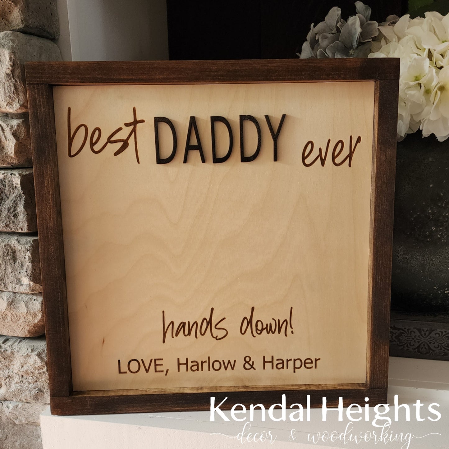 Mom or Dad Handprint Keepsake