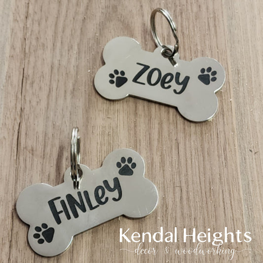 Laser Etched Dog Tags