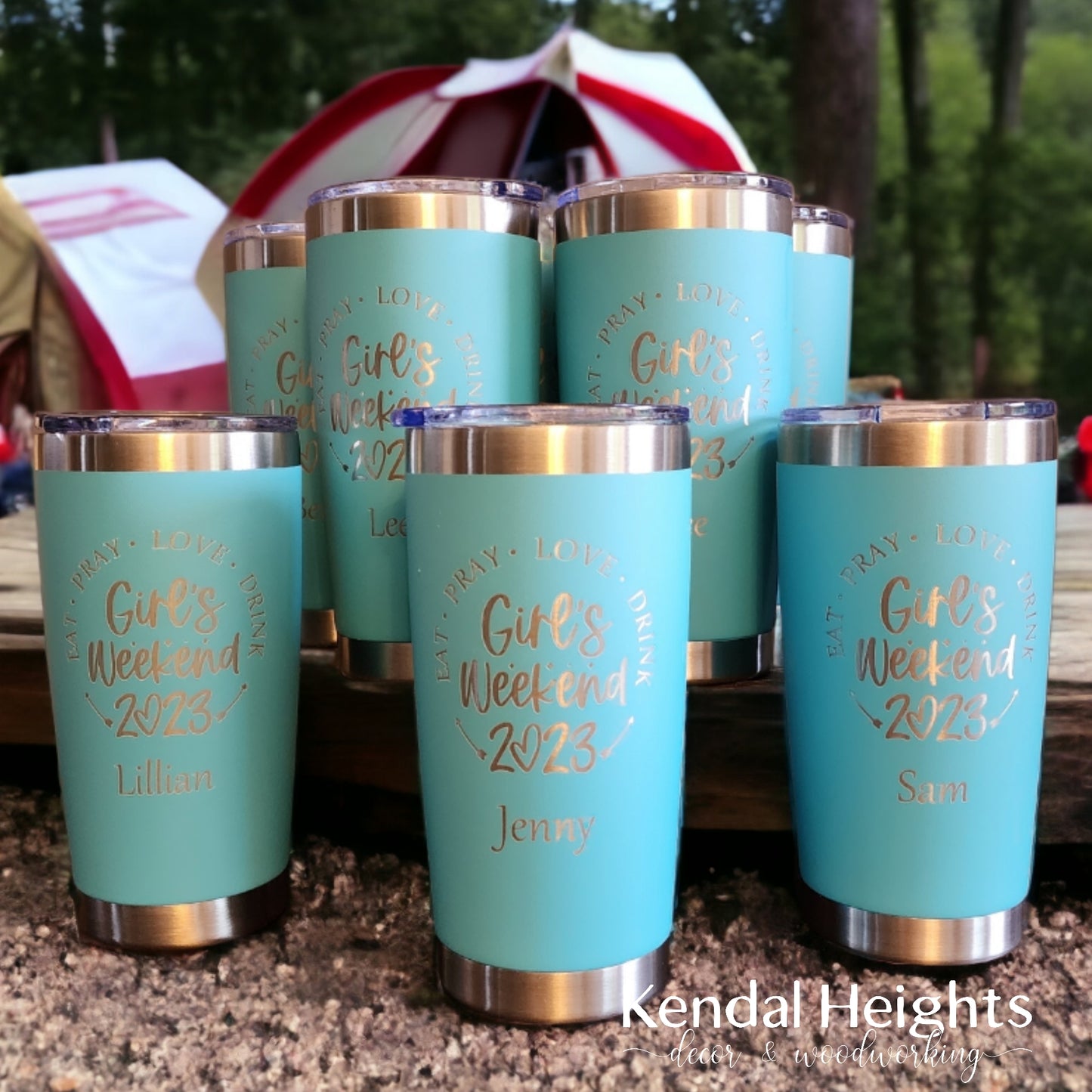 Generic Stainless Steel Etched Tumblers