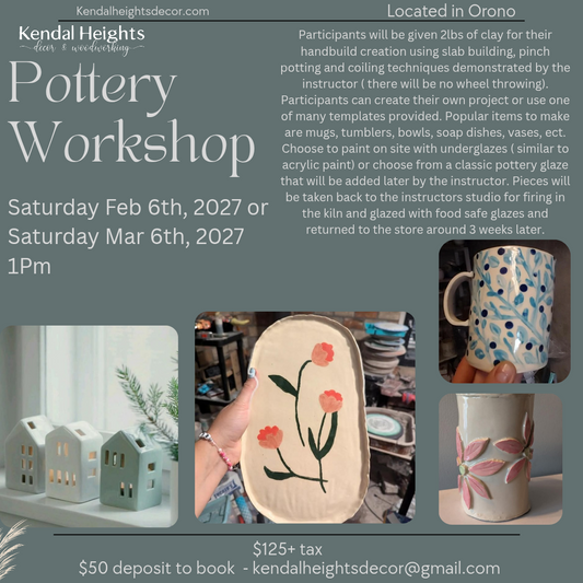 Pottery Workshop - Deposit Only